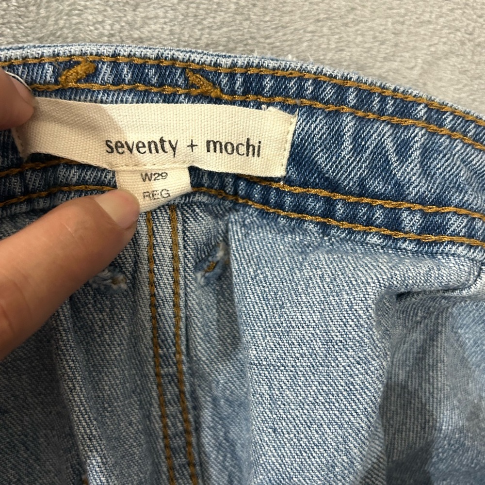 Anthropologie seventy + mochi Mabel high waisted wide leg jeans - Picture 5 of 15